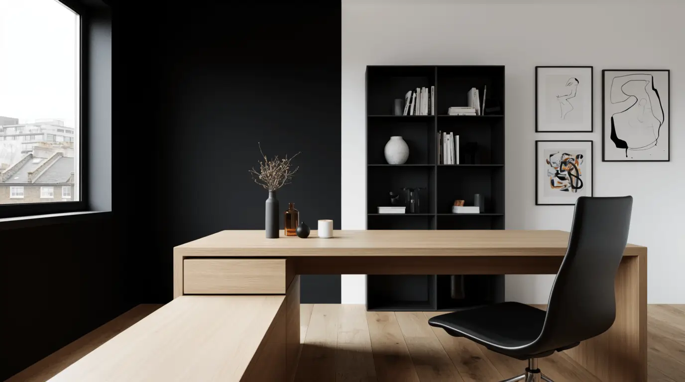 interior design black office