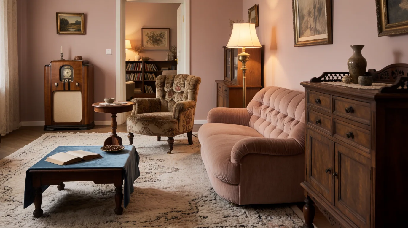 light pink walls living room