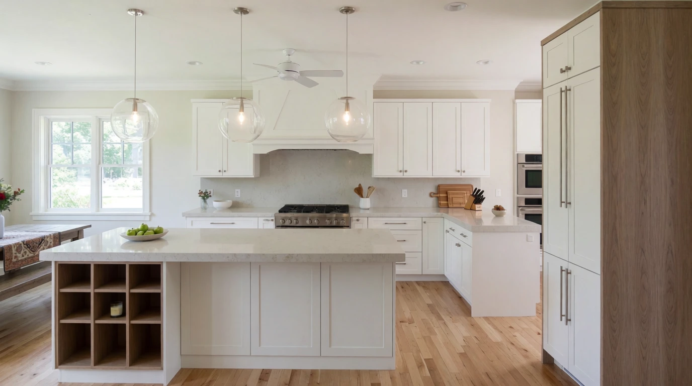 lights over island kitchen