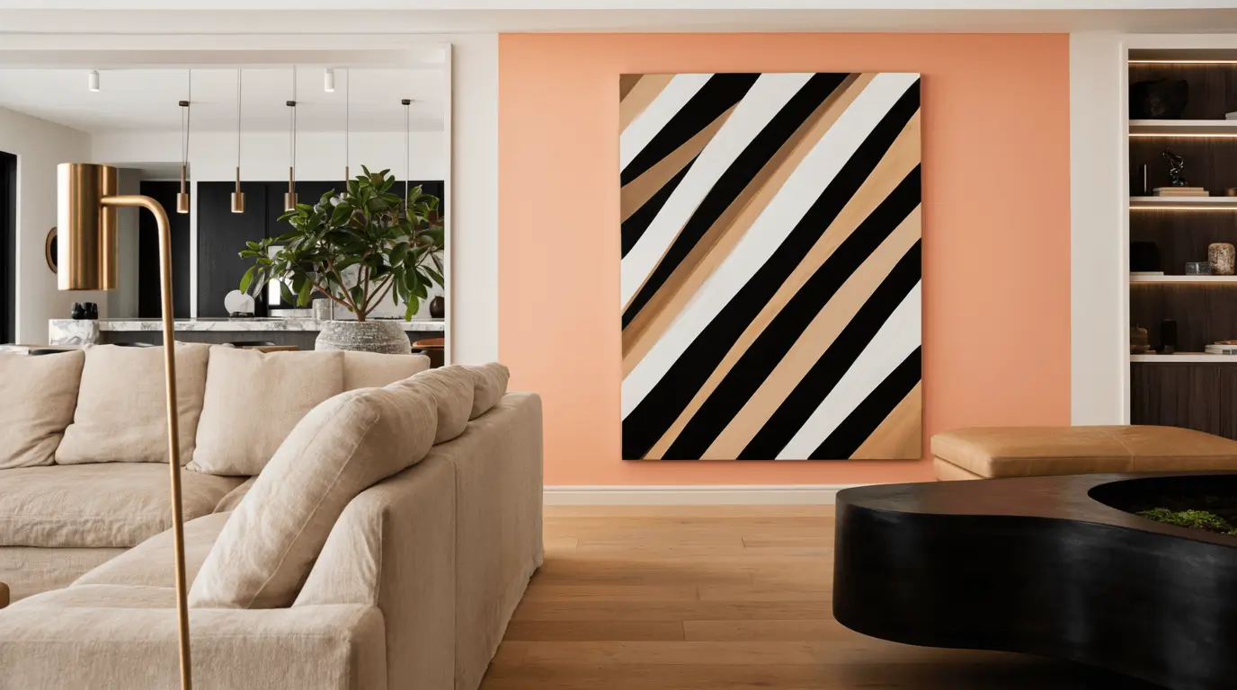 peach interior design