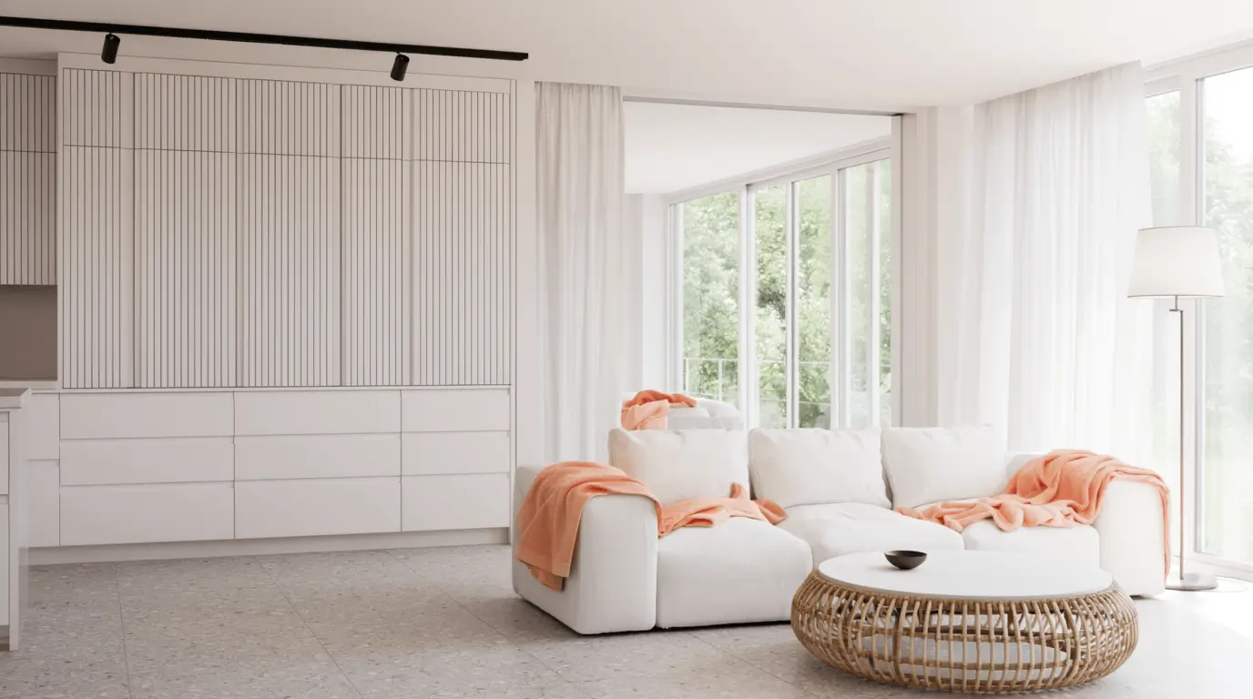 peach interior design