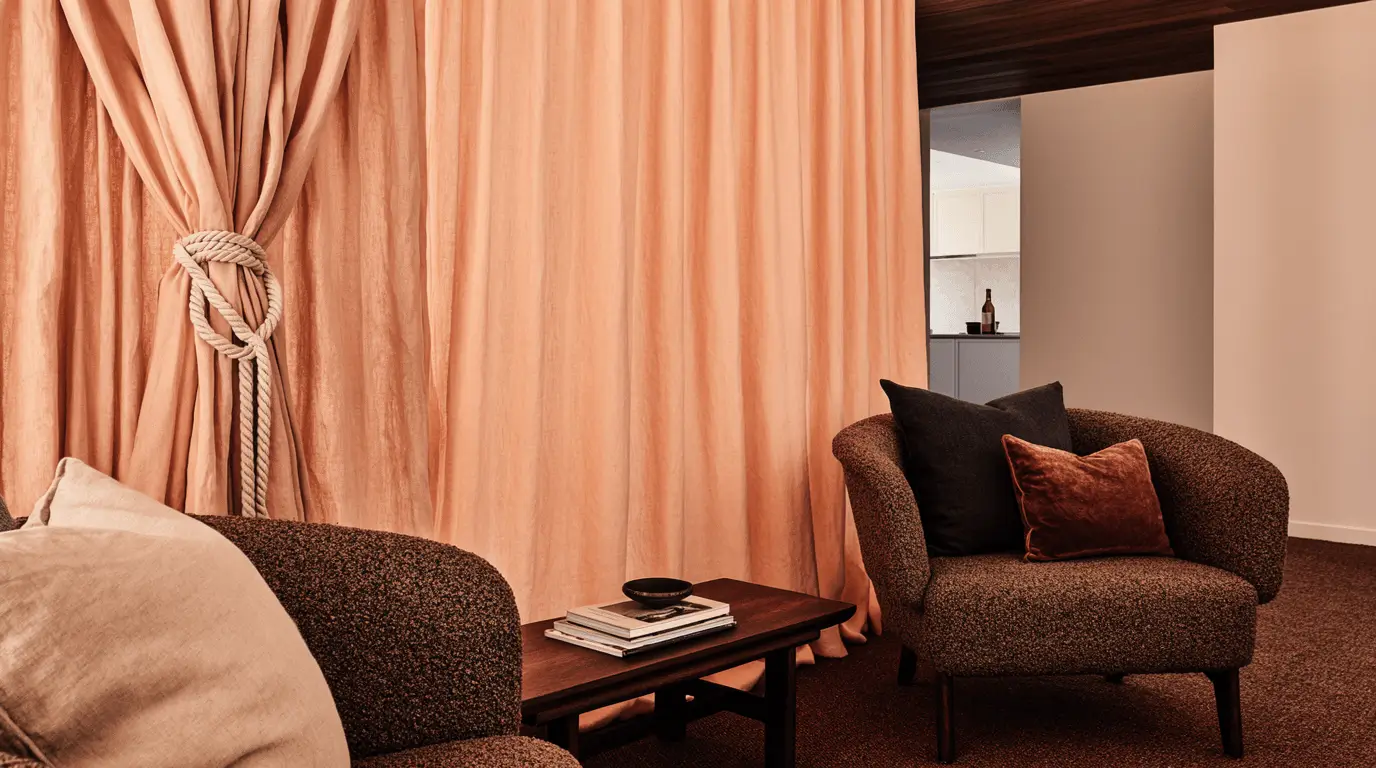 peach interior design