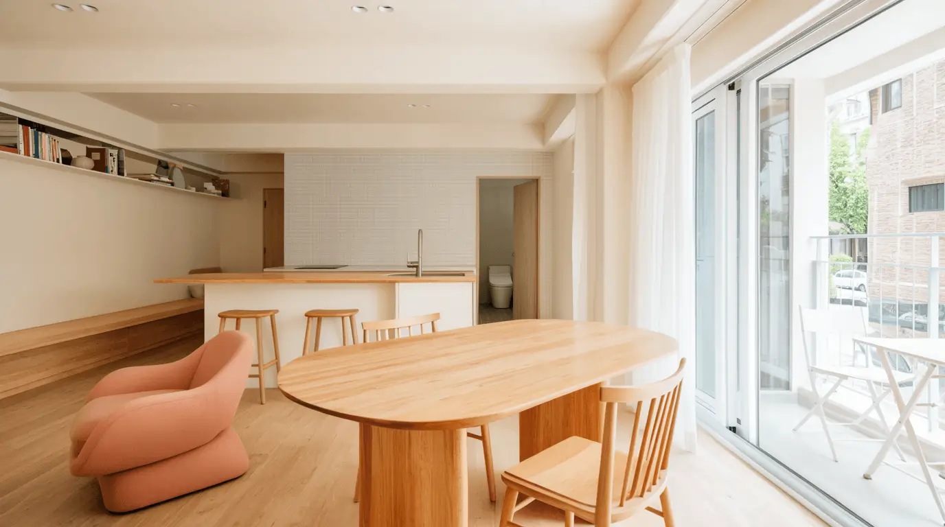peach interior design