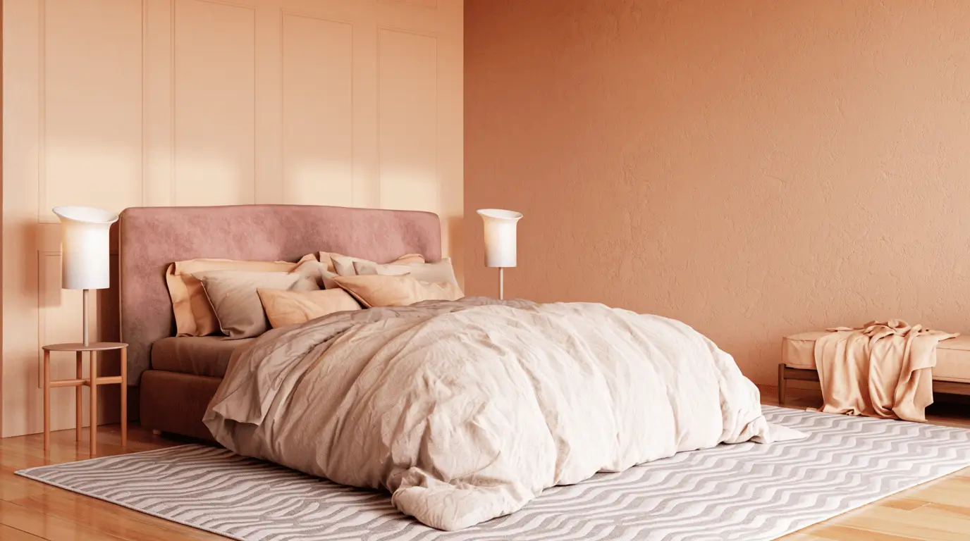 peach interior design