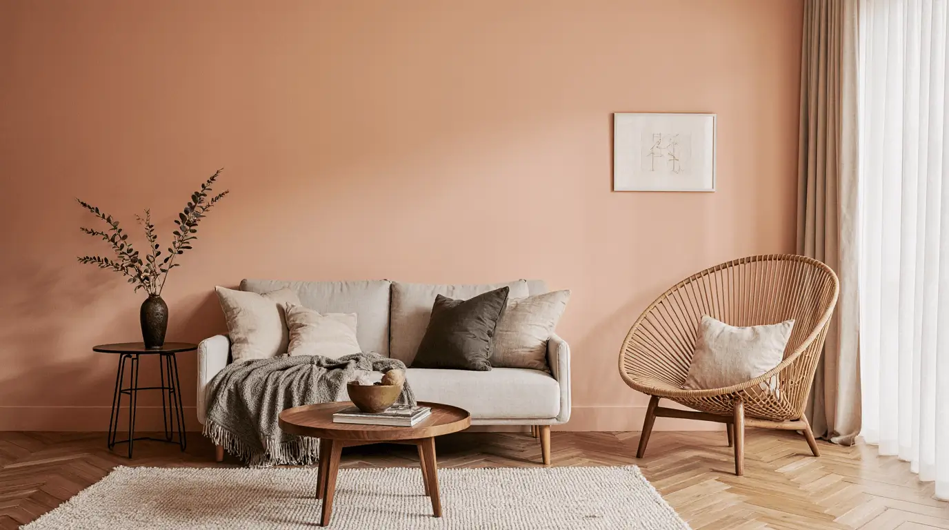 peach interior design