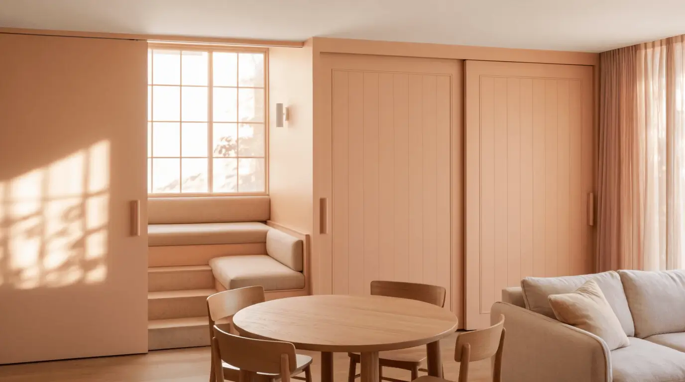 peach interior design