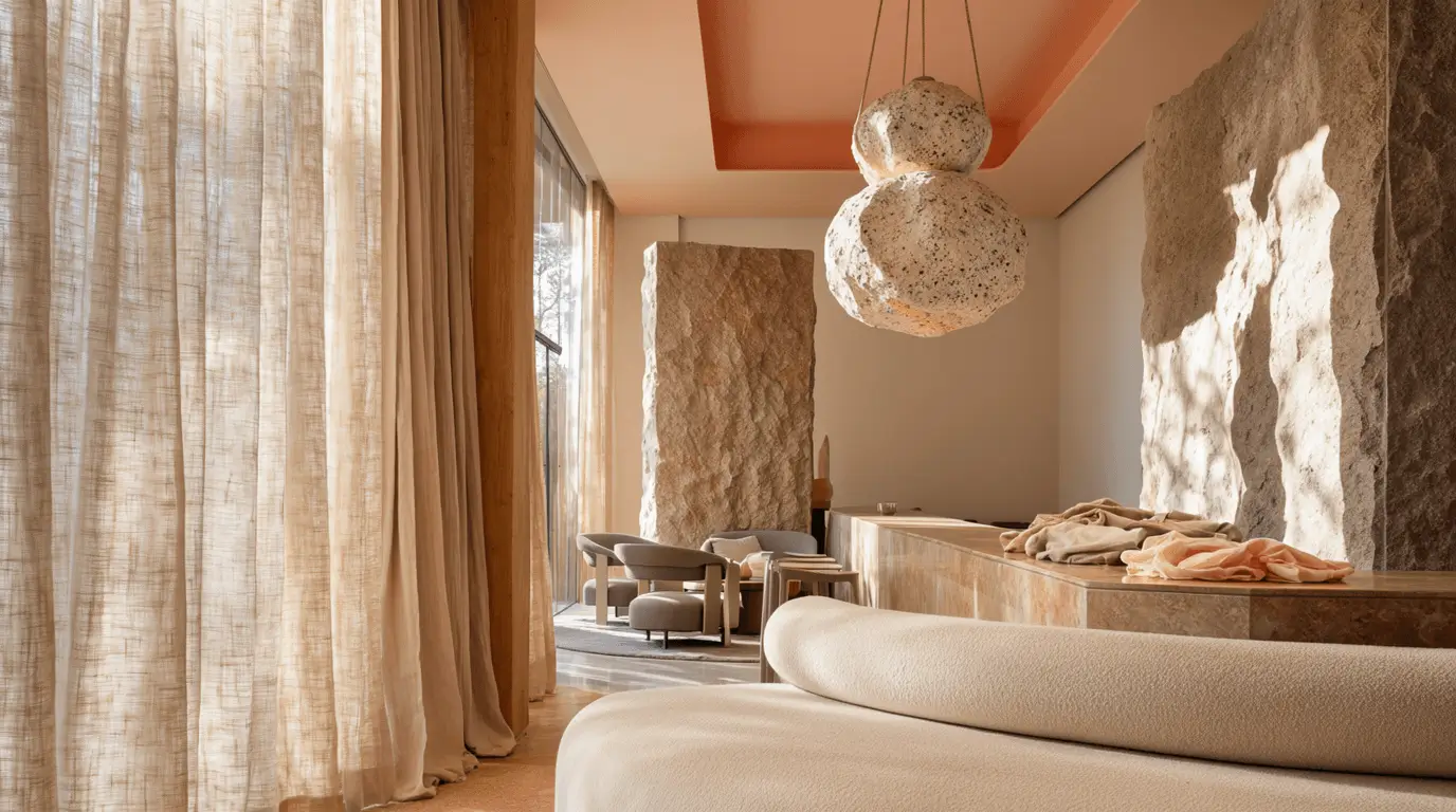 peach interior design