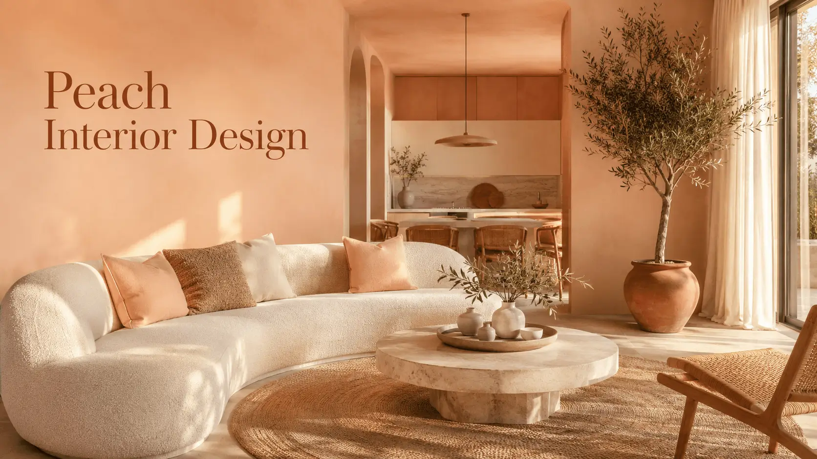 peach interior design