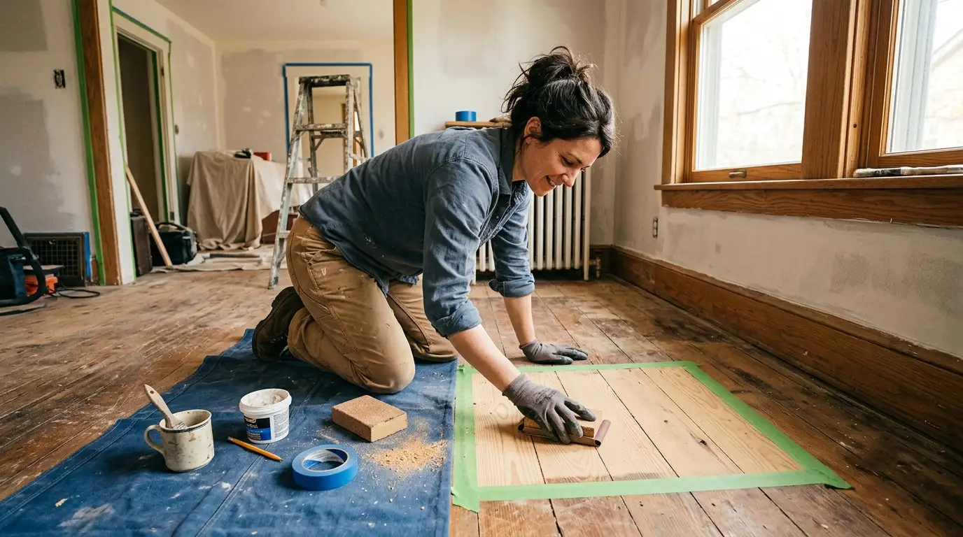 restored floorboards