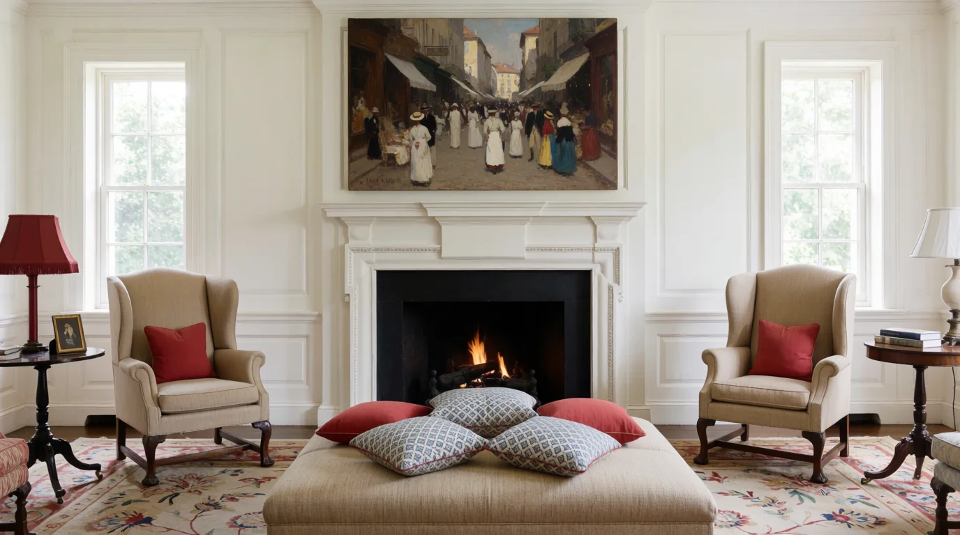 traditional edwardian living room