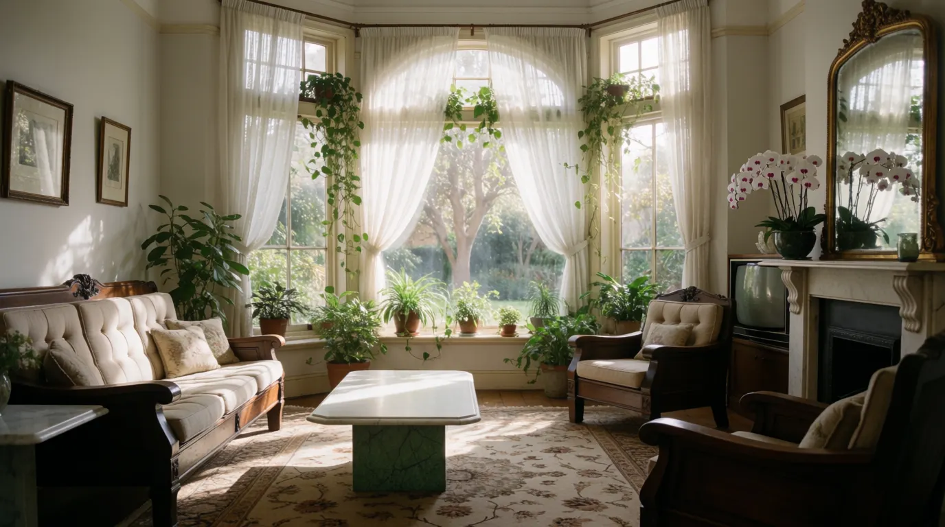 traditional edwardian living room