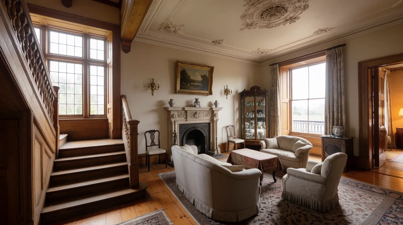 traditional edwardian living room