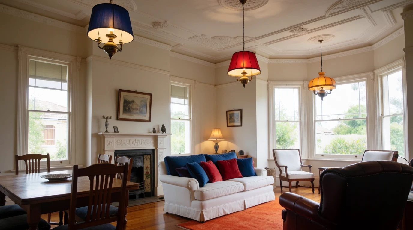 traditional edwardian living room