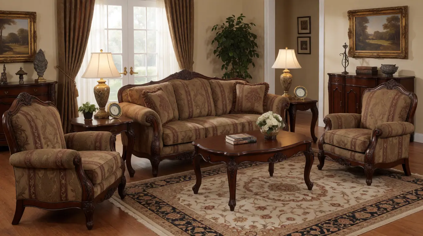 traditional edwardian living room