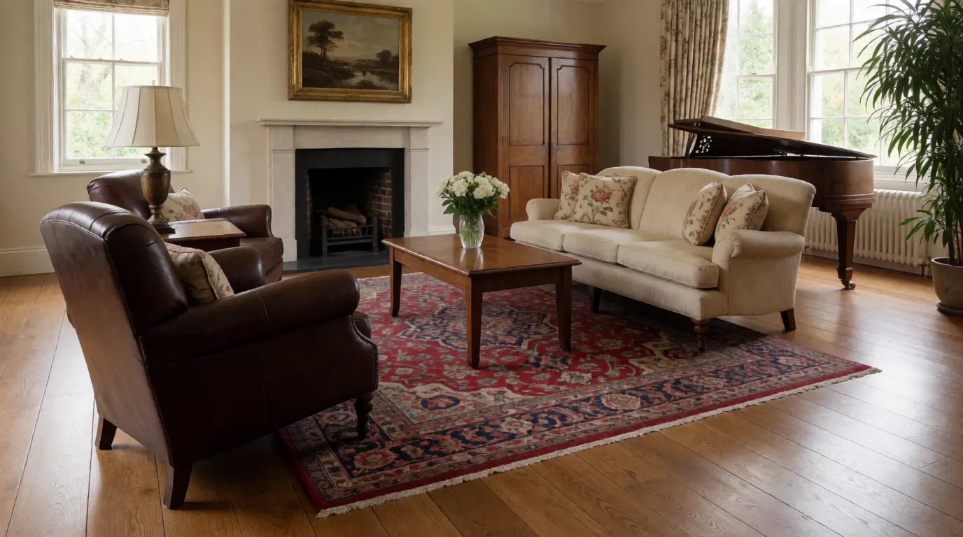 traditional edwardian living room