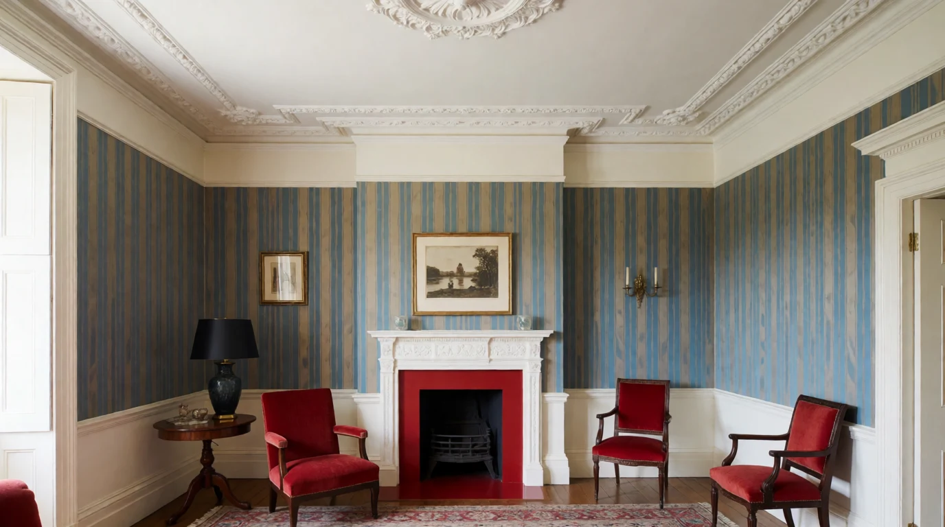 traditional edwardian living room