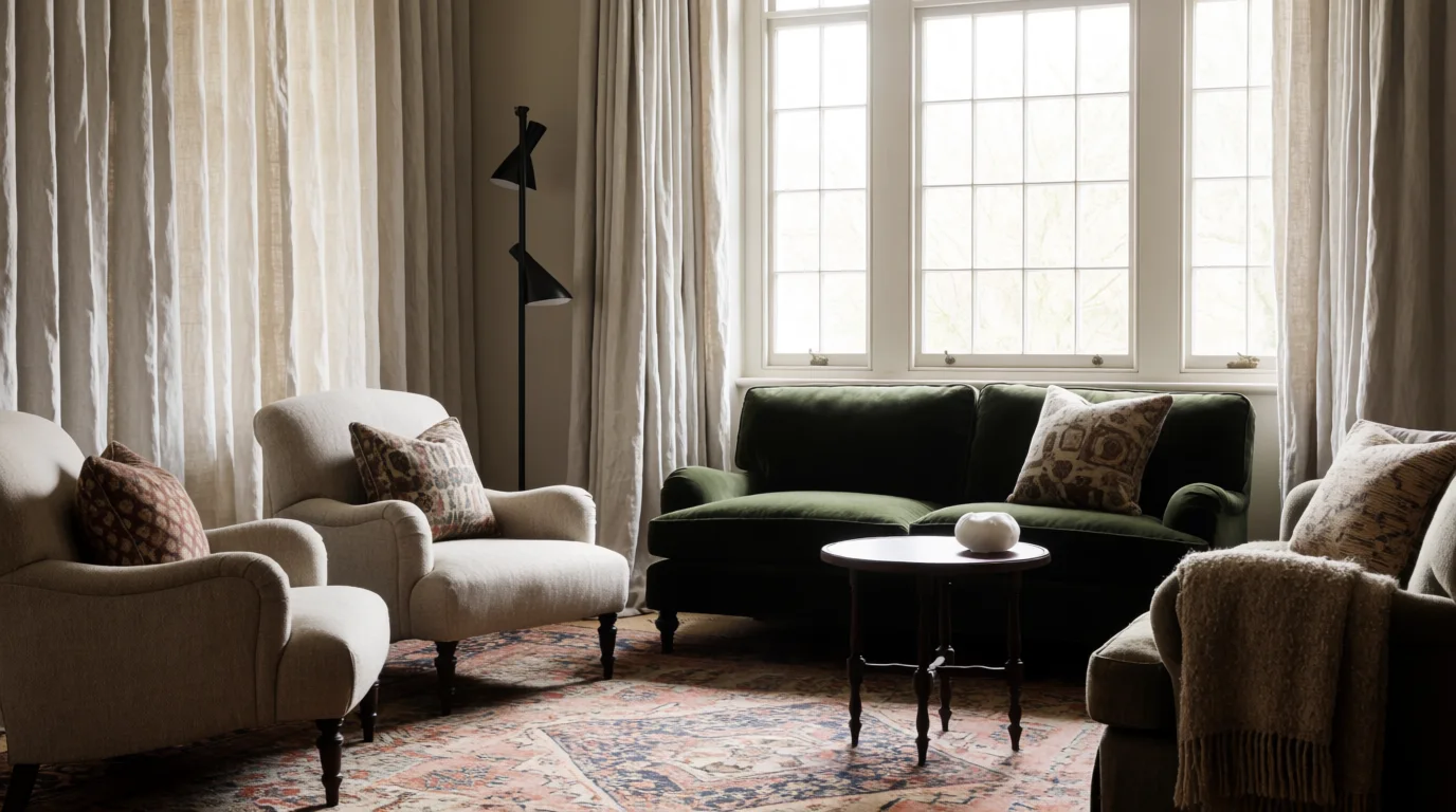 traditional edwardian living room