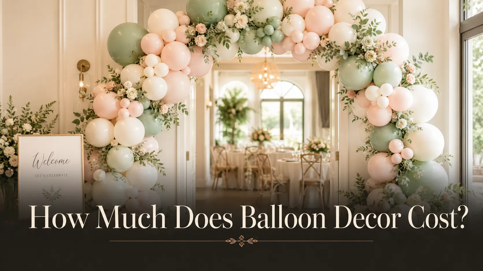 how much does balloon decor cost