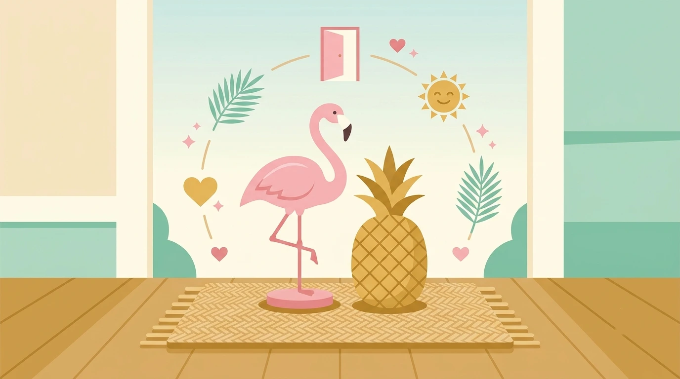 what does having a flamingo as porch decor mean