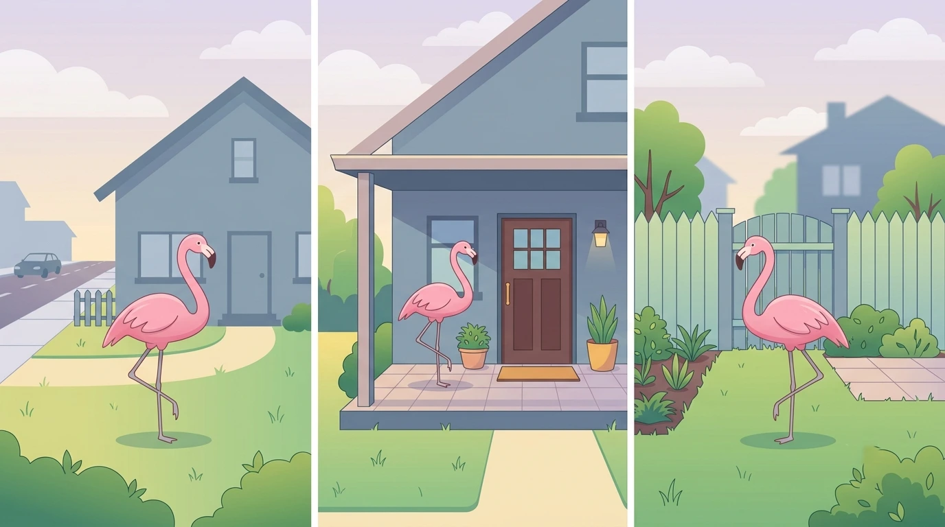 what does having a flamingo as porch decor mean