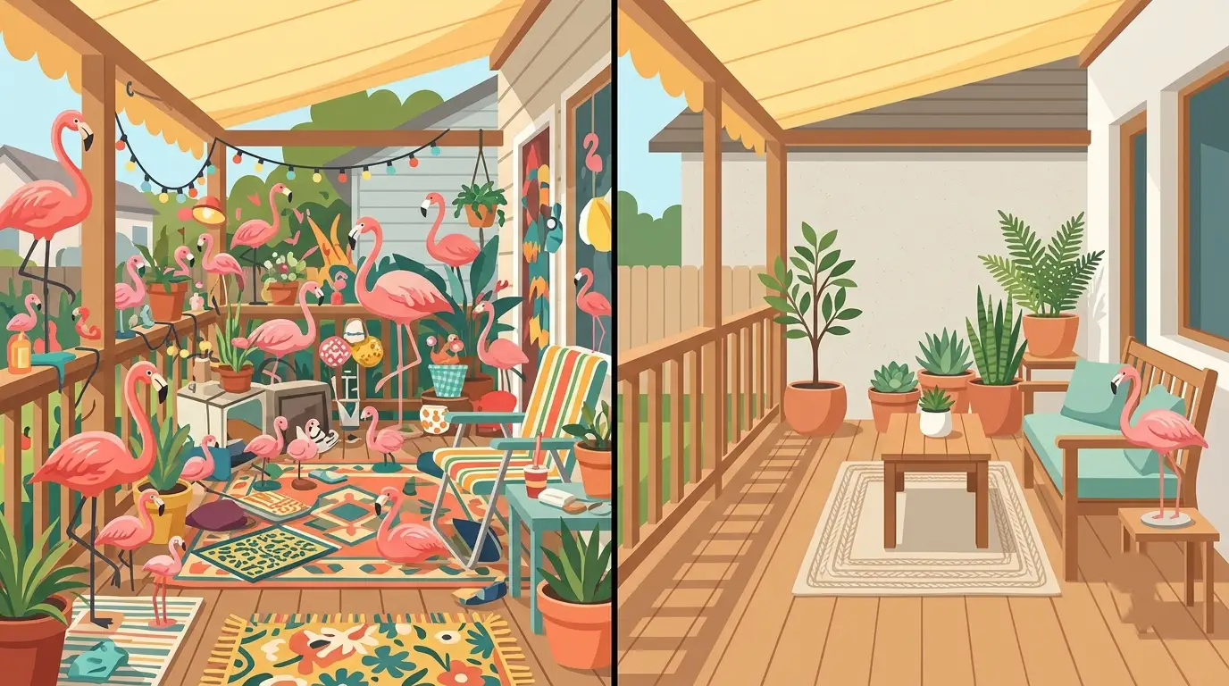 what does having a flamingo as porch decor mean