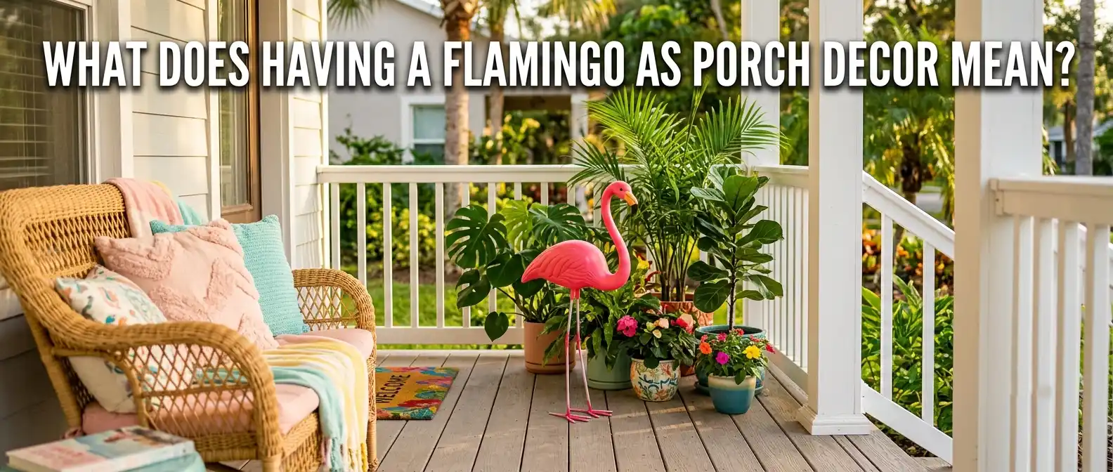 what does having a flamingo as porch decor mean