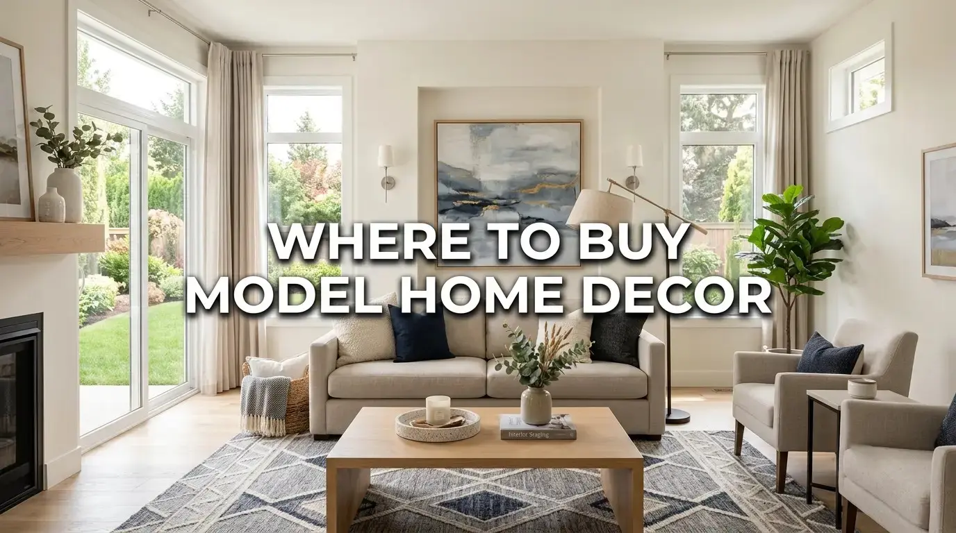 where to buy model home decor